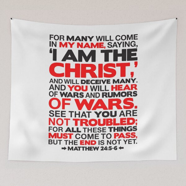 Item preview, Matthew 24:5-6 I am the Christ designed and sold by plushism.
