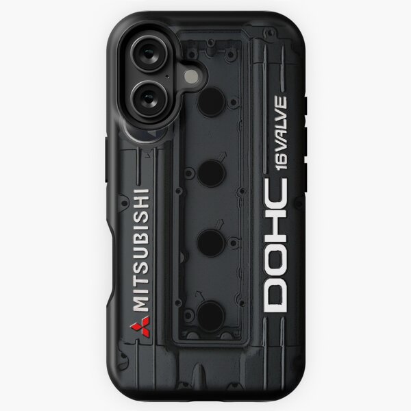 Item preview, 4g63 MITSUBISHI Valve Cover - iPHONE - BLACK designed and sold by Michael Flores.