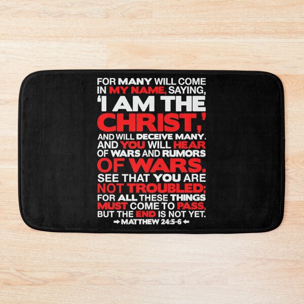 Item preview, Matthew 24:5-6 I am the Christ designed and sold by plushism.