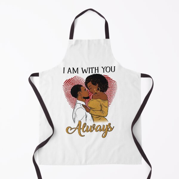 Item preview, I Am With You Always Afro Couple - African American designed and sold by shapeofsun.