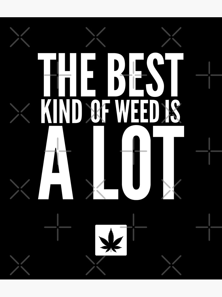 the-best-kind-of-weed-is-a-lot-04-funny-weed-quotes-poster-for-sale