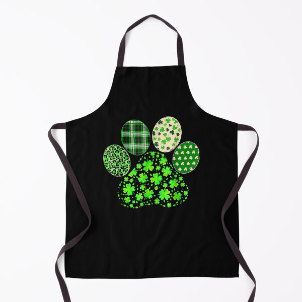 Item preview, Cute Irish St Patrick's Day Lucky Shamrock Dog Paw Clovers T-Shirt designed and sold by oglesum.
