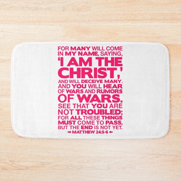 Item preview, Matthew 24:5-6 I am the Christ designed and sold by plushism.