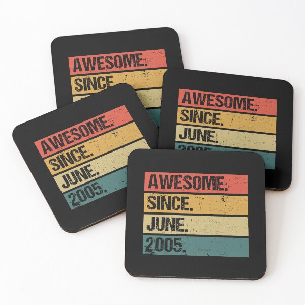 Item preview, 17th Birthday Gift: Awesome Since June 2005, Retro 2005 June Birthday designed and sold by AMINE  ★★★★★.