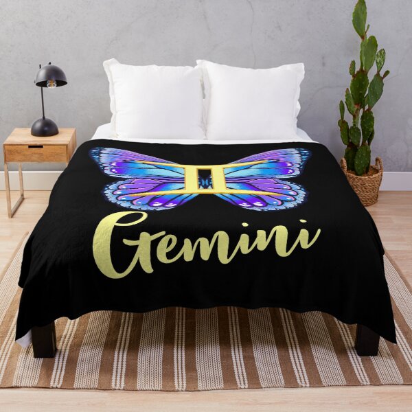 Item preview, Gemini Butterfly Zodiac Sign of Butterfly Wings designed and sold by vincentalan.