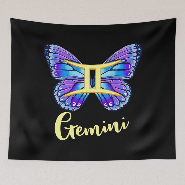 Item preview, Gemini Butterfly Zodiac Sign of Butterfly Wings designed and sold by vincentalan.