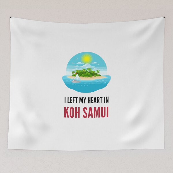Item preview, I left my heart in Koh Samui shirt - Samui gift, Samui shirt, Vacation shirt, Thailand lover, Thailand traveller designed and sold by NaNapolitano.