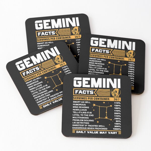 Item preview, Gemini Facts Zodiac Funny Gemini Birthday Gifts designed and sold by vincentalan.
