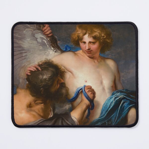 Item preview, Self-Portrait as Icarus with Daedalus - Anthony Van Dyck Art Prints designed and sold by TheSoulOfArt.
