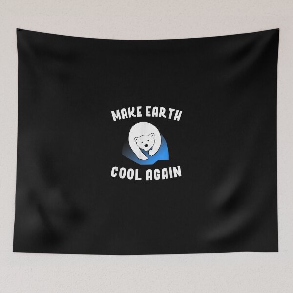 Item preview, Make Earth Cool Again Climate Change Polar Bear Earth Day designed and sold by RobertEllisDC.