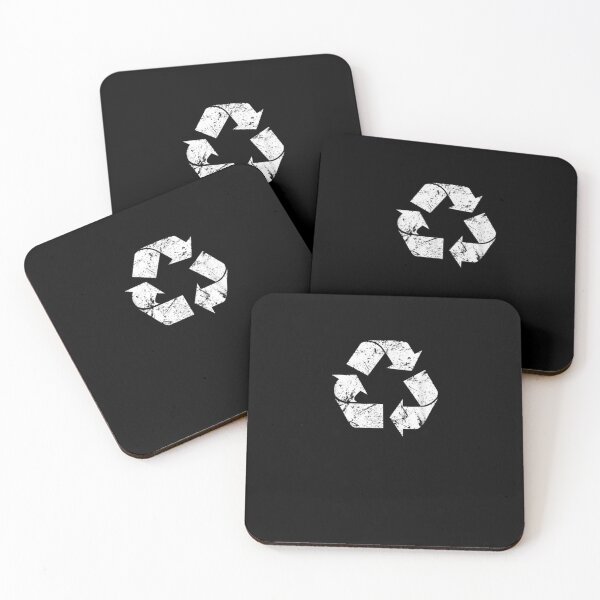 Artikelvorschau, Earth Day Vintage White Recycling-Symbol entworfen und verkauft von RobertEllisDC.