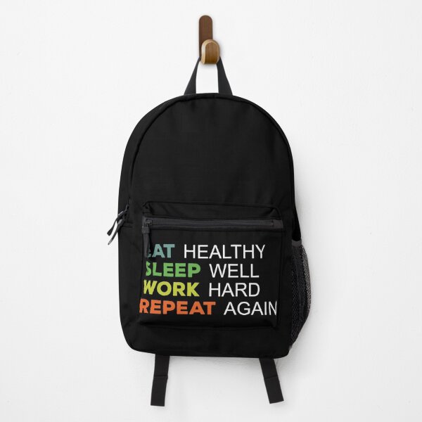 Item preview, Eat Healthy, Sleep Well, Work Hard, Repeat Again designed and sold by Rhu Creations.