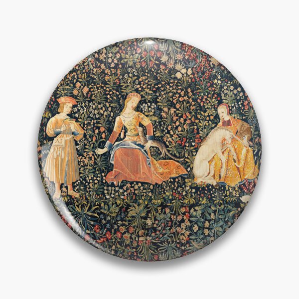 Item preview, LADIES AND UNICORN AMONG FLOWERS, FOREST ANIMALS FLEMISH FLORAL designed and sold by BulganLumini.