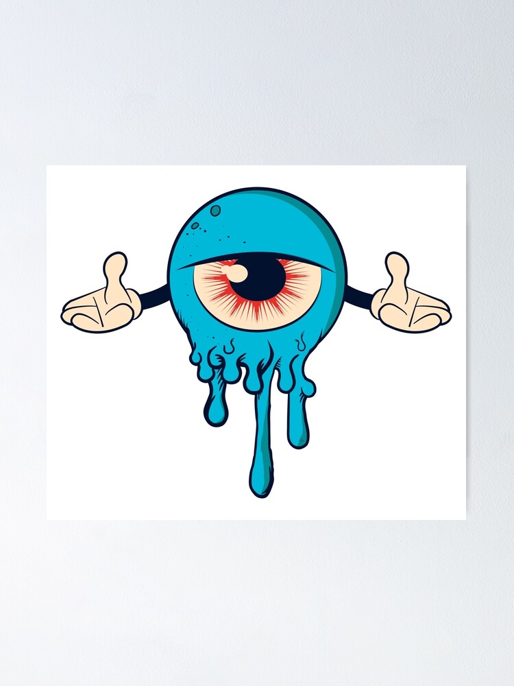 Dripping Cartoon Eye Dripping Cartoon Eye