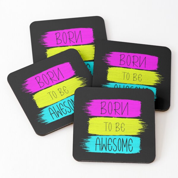 Item preview, BORN TO BE AWESOME - Inspirational Quotes designed and sold by anjanaartz.