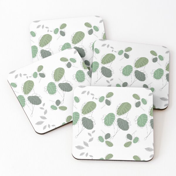 Item preview, Green Contoure Continuous Leaves Line Wall Art, Mother Earth Mothersday Gift designed and sold by DiensDesign.