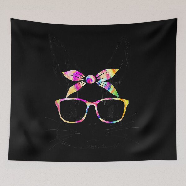 Item preview, Cute Bunny Face Tie Dye Glasses Easter Day Gift Women Girls T-Shirt designed and sold by wagesuqb.