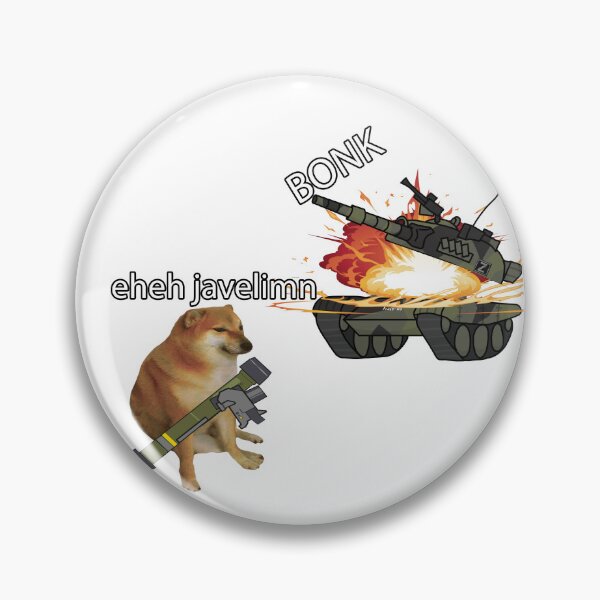 Item preview, Cheems bonks a tank with javelin designed and sold by UncleApo.