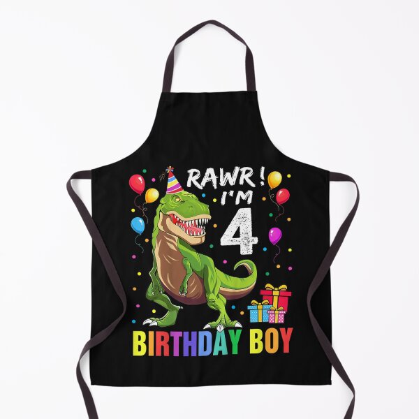 Item preview, Kids 4 Year Old 4th Birthday Boy T Rex Dinosaur designed and sold by xeqefyfasa278.