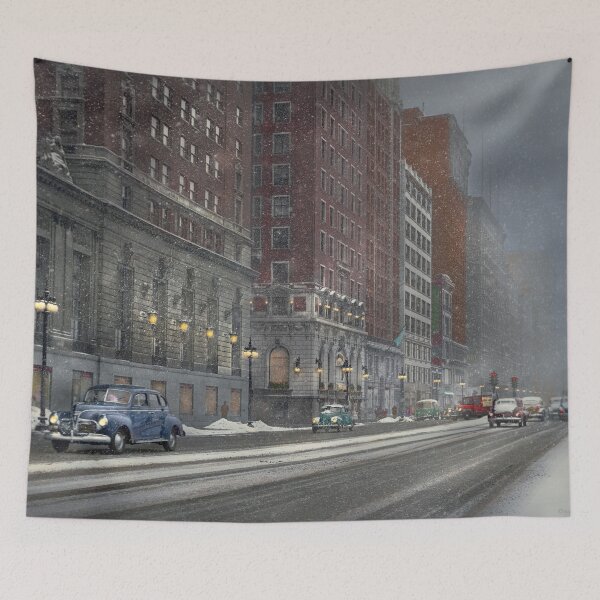 Item preview, City - Chicago, IL - Wintertime in Chicago 1942 designed and sold by Mike Savad Photography.
