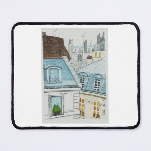Item preview, Watercolor illustration of Paris roofs - Toits de Paris designed and sold by Malu-Iriarte.