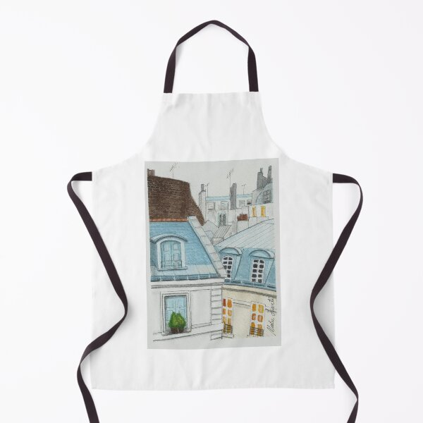 Item preview, Watercolor illustration of Paris roofs - Toits de Paris designed and sold by Malu-Iriarte.