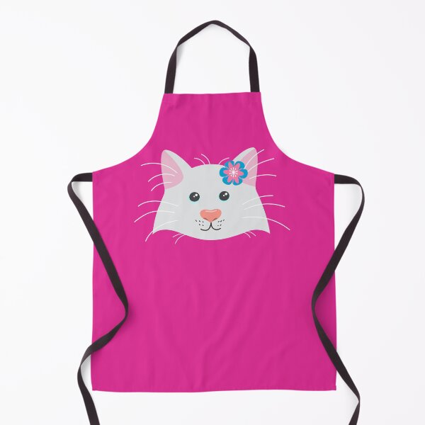 Item preview, Face of a cute kitten with a blue flower for girls or babies sweatshirts, Gift of cats for children. designed and sold by EMIPRINCESS.