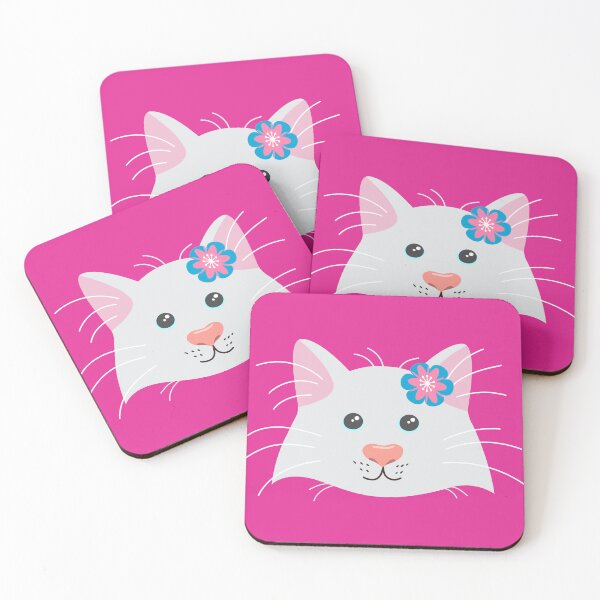 Item preview, Face of a cute kitten with a blue flower for girls or babies sweatshirts, Gift of cats for children. designed and sold by EMIPRINCESS.