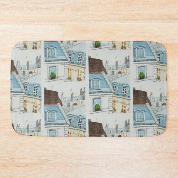Item preview, Watercolor illustration of Paris roofs - Toits de Paris designed and sold by Malu-Iriarte.