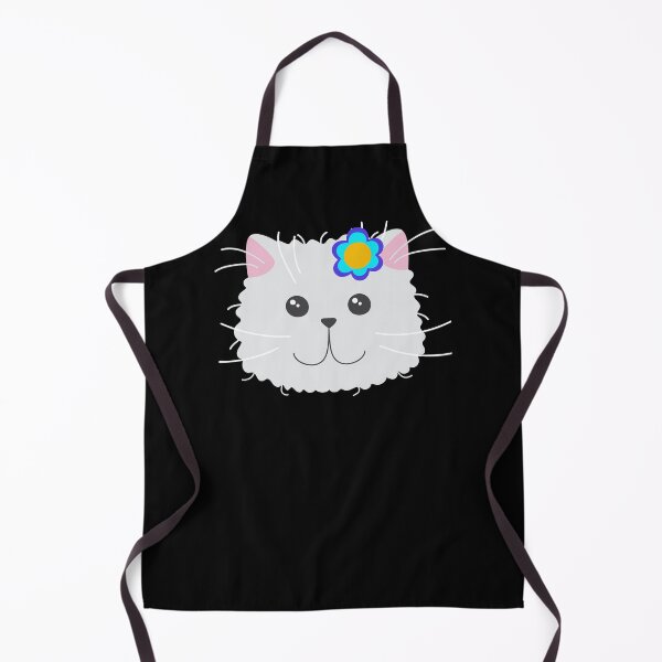 Item preview, Face of a cute kitten with a blue flower for girls or babies sweatshirts, Gift of cats for children. designed and sold by EMIPRINCESS.