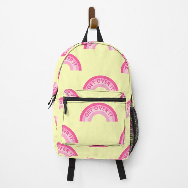 Item preview, GET OVER IT - pink rainbow designed and sold by Colorful-Inspo.