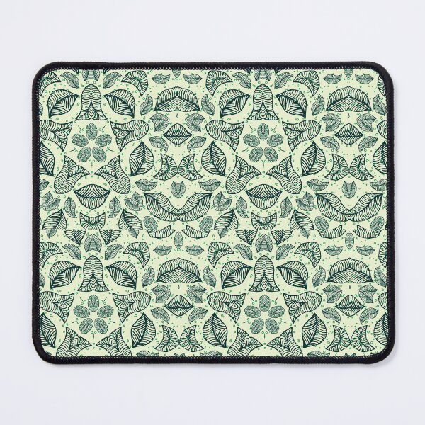 Item preview, Green Contoure Kaleidoscope Leaves Line Wall Art, Mother Earth Mothersday Gift designed and sold by DiensDesign.