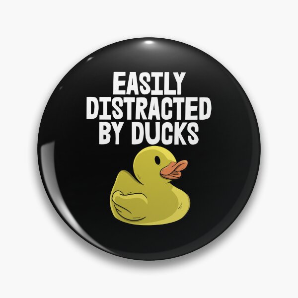 Item preview, Easily Distracted By Ducks white designed and sold by Bendthetrend.