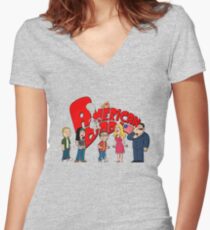 The American Family Women's Fitted V-Neck T-Shirt