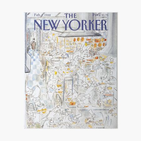 New Yorker February 1st, 1988 Art Board Print