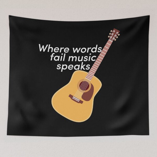 Item preview, Where words fail music speaks pop culture designed and sold by CoolArtByMboya.