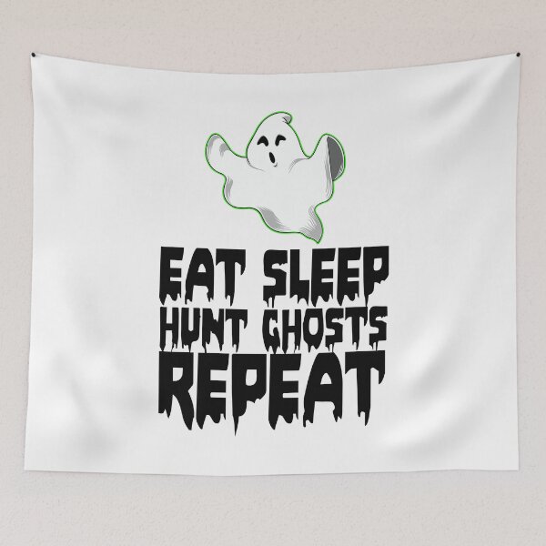 Item preview, Eat Sleep Hunt Ghosts Repeat designed and sold by Bendthetrend.