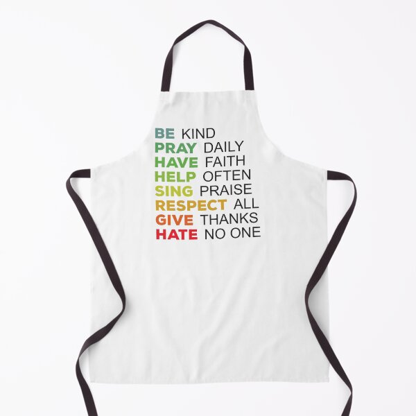 Item preview, Be Kind, Pray Daily, Have Faith, Help Often, Sing Praise, Respect All, Give Thanks, Hate No One designed and sold by Rhu Creations.