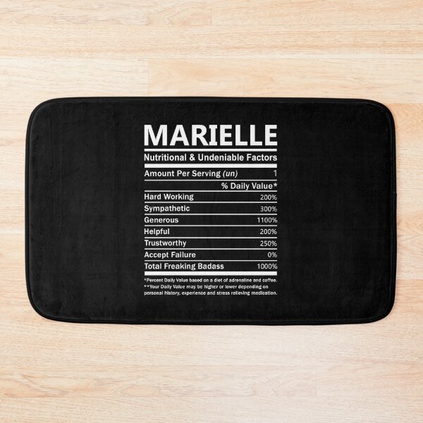 Item preview, Marielle Name T Shirt - Marielle Nutritional And Undeniable Factors Gift Item Tee designed and sold by jazminprin.