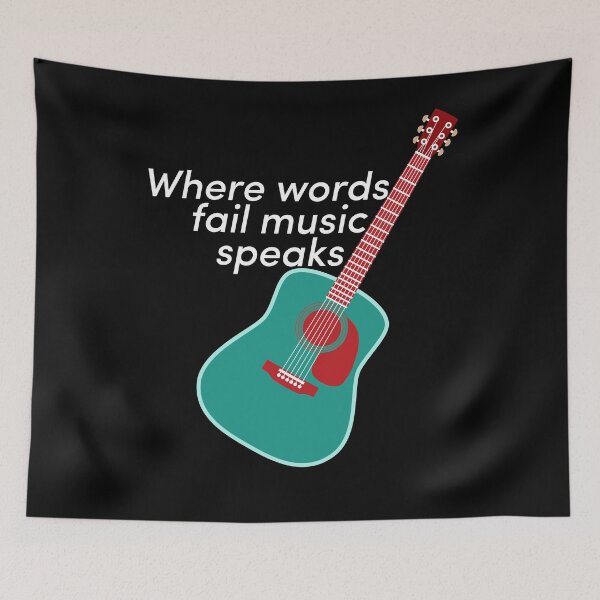 Item preview, Where words fail music speaks pop culture designed and sold by CoolArtByMboya.