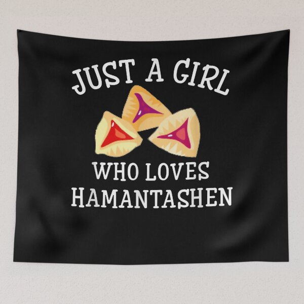 Item preview, Just A Girl Who Loves Hamantashen Happy Purim Costume Party T-Shirt designed and sold by oglesum.
