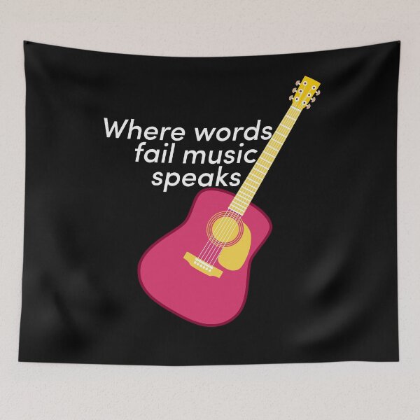 Item preview, Where words fail music speaks pop culture designed and sold by CoolArtByMboya.