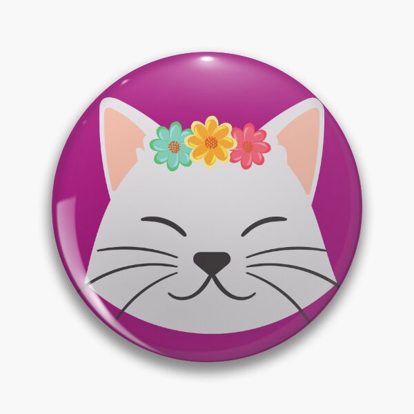 Item preview, Face of a cute kitten with a blue flower for girls or babies sweatshirts, Gift of cats for children. designed and sold by EMIPRINCESS.
