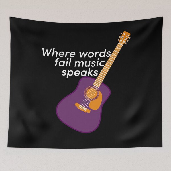 Item preview, Where words fail music speaks pop culture designed and sold by CoolArtByMboya.
