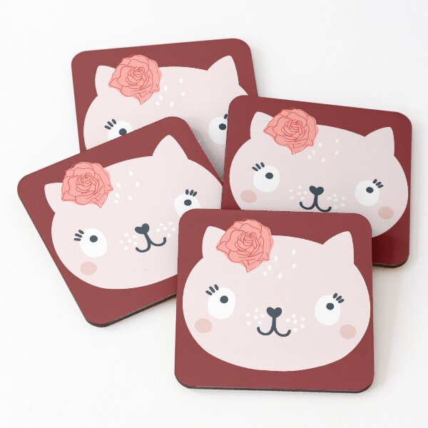 Item preview, Face of a cute kitten with a flower for girls or babies sweatshirts, Gift of cats for children. designed and sold by EMIPRINCESS.
