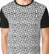 Black & White Choctaw Puzzle Graphic T-Shirt