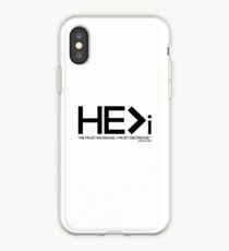 He is Greater than I - black letters iPhone Case