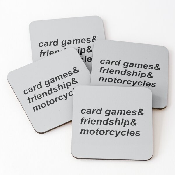 Item preview, Card Games _amp_ Friendship _amp_ Motorcycles   designed and sold by schaeferoa.