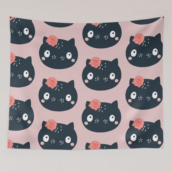 Item preview, Face of a cute kitten with a flower for girls or babies sweatshirts, Gift of cats for children. designed and sold by EMIPRINCESS.
