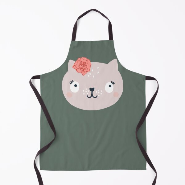 Item preview, Face of a cute kitten with a flower for girls or babies sweatshirts, Gift of cats for children. designed and sold by EMIPRINCESS.